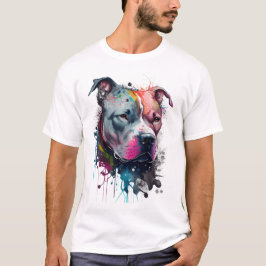 Mirada seria + corazón amable: pitbull t shirt