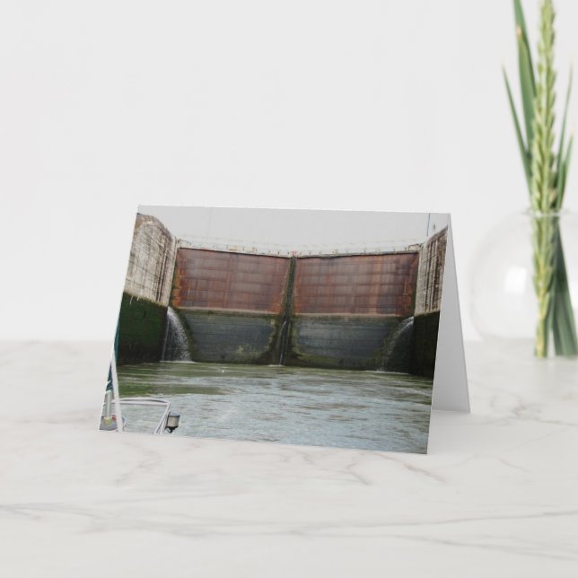 Miraflores Locks, Panama-kanalen Kort (Framsida)