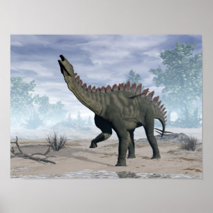 Miragaia dinosaur - 3D-rendering Poster