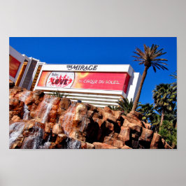 Mirage Hotel Las Vegas Förenta staterna Poster