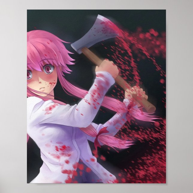 Mirai Nikki Yuno Gasai  Poster (Framsidan)