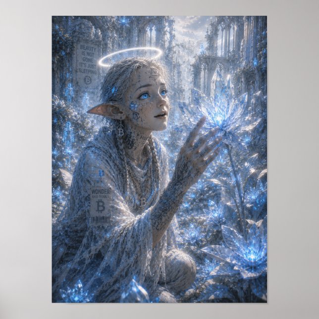 Mirakel / Ängel / Kristallträdgård Poster (Framsidan)