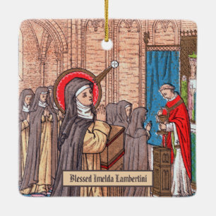 Mirakel av Bl. Imelda Lambertini (VVP 010) Julgransprydnad Keramik