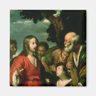 Mirakel av loavesna och fiskarna, c.1630 magnet