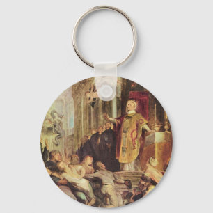 Mirakel av St Ignatius av Loyola av Paul Rubens Nyckelring