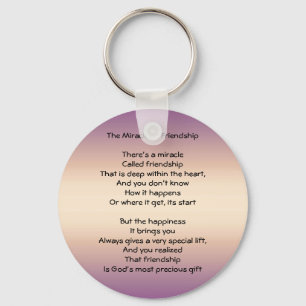 Mirakel av vänskap Keychain Nyckelring