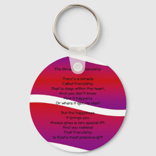 Mirakel av vänskapkeychain nyckelring