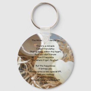 Mirakel av vänskapkeychain nyckelring