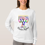 Mirakel händer menoraskjortan tröja<br><div class="desc">Mirakel händer menoran Chanukah</div>