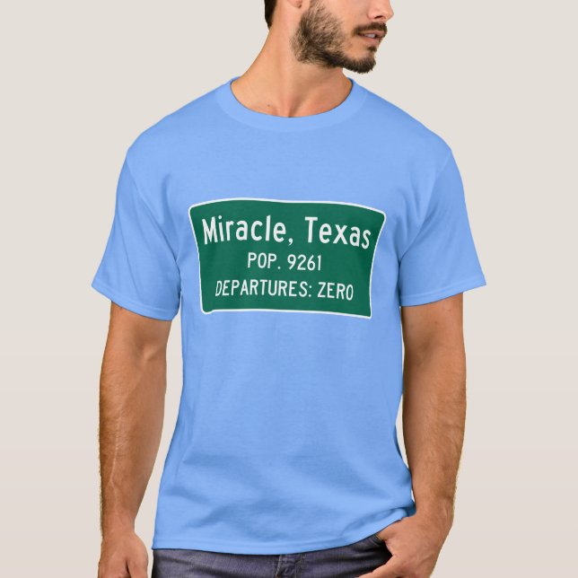 Mirakel Texas trafikerar undertecknar T Shirt (Framsida)