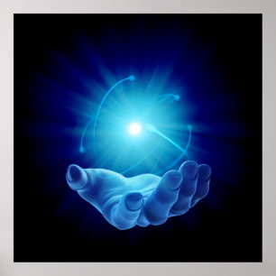 Mirakelhänder av en botemedel vid healinglove poster