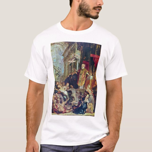 Miraklen av St Ignatius av Loyola av Rubens Tee Shirt (Framsida)
