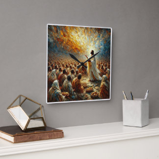 Miraklet av Loaves and Fishes - klocka