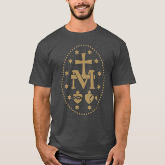 Mirakulös medalj Jungfru Maria retro rolig T Shirt