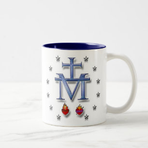 Mirakulös medalj Två-Tonad mugg