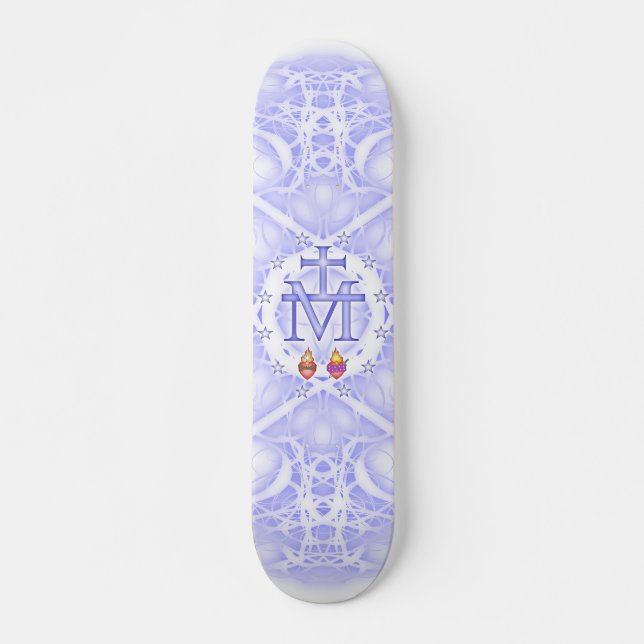 Mirakulös medaljong skateboard bräda 20,5 cm (Framsida)