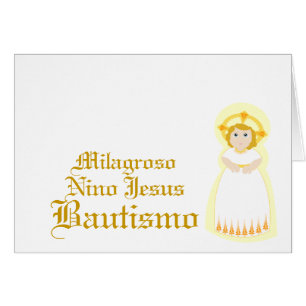 Mirakulösa "Bautismo" - skräddarsy Hälsningskort