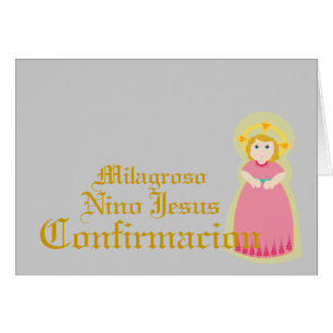 Mirakulösa " Confirmacion" - Spanjor-Skräddarsy Hälsningskort