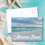 Miramar Beach Florida Benice Ocean Photography Vykort<br><div class="desc">Hälsning från det vackra Miramar Beach Florida. Gorgous emerald kusten fotography of the sandpipers on the kant of the Sea vågar on the sand. Söt vykort för markuttag från Destin på sommaren.</div>