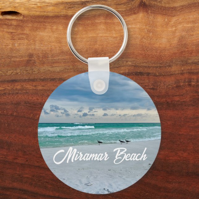Miramar Beach Florida Bevackra Vacation Keepsaké Nyckelring (Framsida)