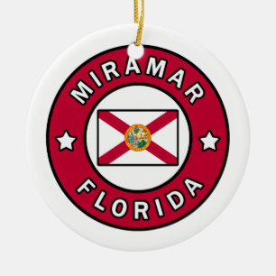 Miramar Florida Julgransprydnad Keramik