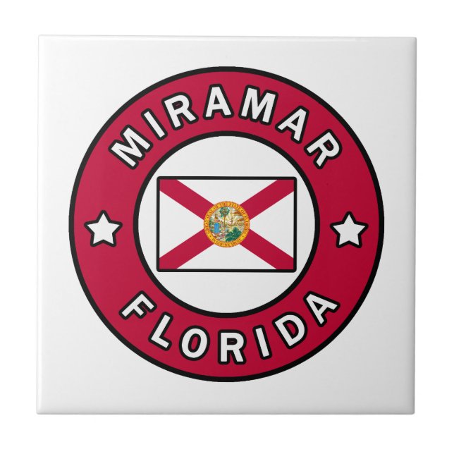 Miramar Florida Kakelplatta (Framsidan)