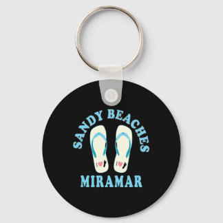 Miramar Vacation Sandy Beacher I Heart Flinflip fl Nyckelring