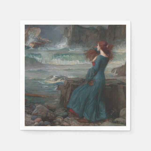 Miranda (av John William Waterhouse) Pappersservett (Framsidan)