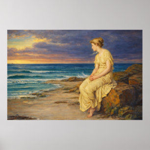 Miranda av John William Waterhouse Poster