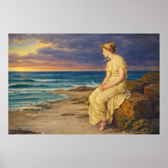 Miranda av John William Waterhouse Poster (Framsidan)