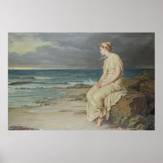Miranda av John William Waterhouse Poster