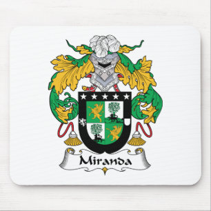 Miranda familjvapensköld musmatta