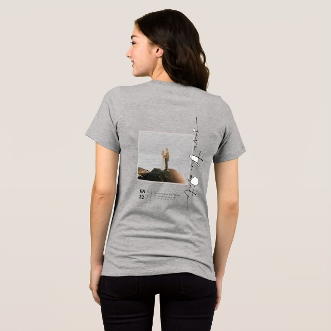 Miranda & Mathew Save The Date T-Shirt (Baksida Full)