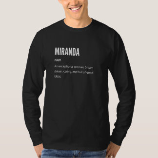 Miranda, Noun, en exceptionell kvinna T Shirt