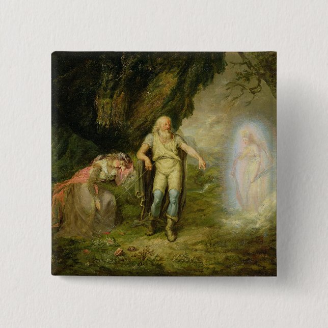 Miranda, Prospero och Ariel, från "stormen" by Knapp (Framsida)
