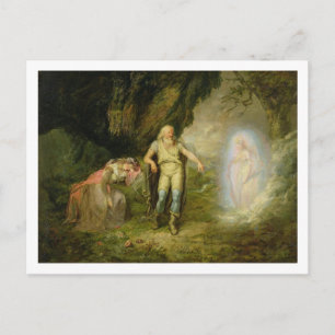 Miranda, Prospero och Ariel, från "Tempest" av Vykort
