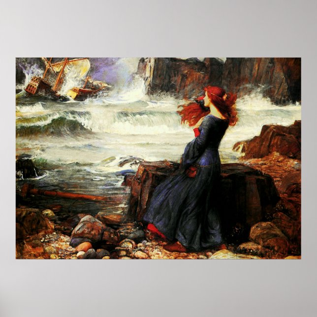 Miranda - Tempest (1916) ~ Fine Art Canvas Poster (Framsidan)