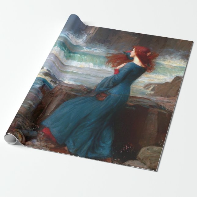 Miranda Tempest John William Waterhouse Presentpapper (Utrullad)