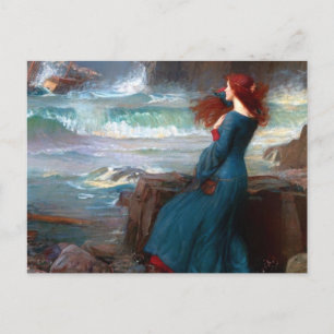 Miranda Tempest John William Waterhouse Vykort