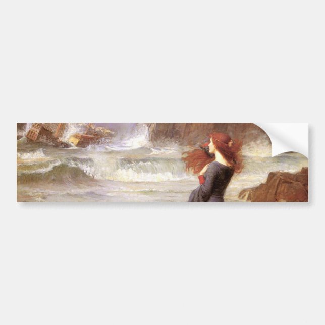 Miranda - The Tempest by John William Waterhouse Bildekal (Framsidan)