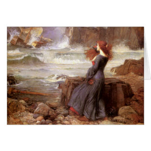 Miranda - The Tempest by John William Waterhouse Hälsningskort