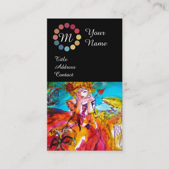 MIRANDOLINA BEAUTY BESTÅR AV ARTIST FÄRG PALETTE VISITKORT (Framsida)