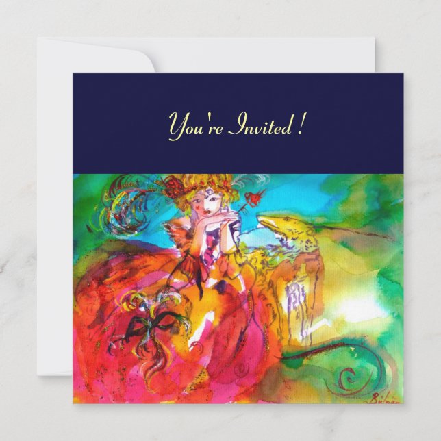 MIRANDOLINA MARDI GRAS MASKERADEBAL INBJUDNINGAR (Framsida)