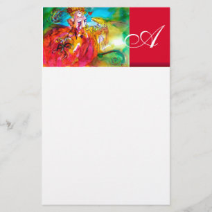 MIRANDOLINA / Venetian karnival Mask Brevpapper
