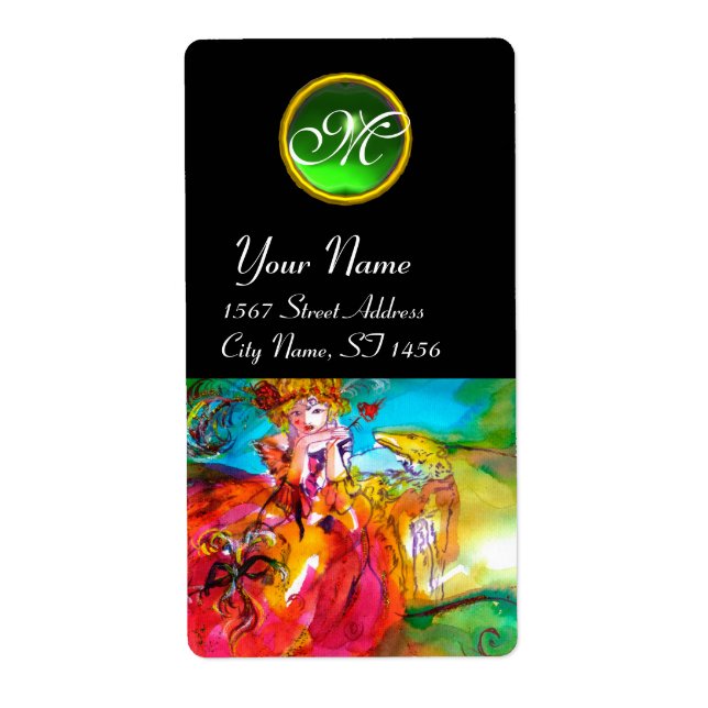 MIRANDOLINA / Venetian karnival Mask Fraktsedel (Framsidan)