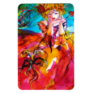 MIRANDOLINA / Venetian karnival Mask Magnet