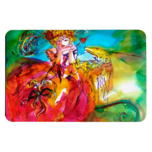 MIRANDOLINA / Venetian karnival Mask Magnet