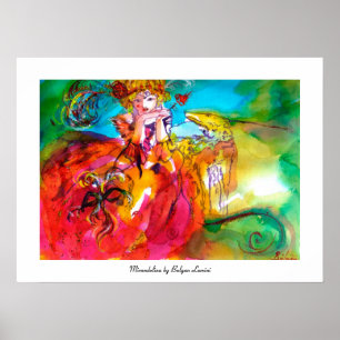 MIRANDOLINA / Venetian karnival Mask Poster