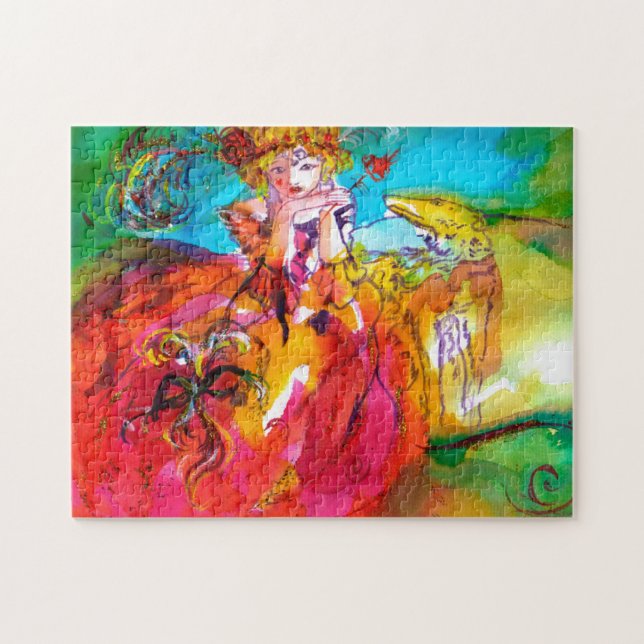 MIRANDOLINA / Venetian karnival Mask Pussel (Horisontell)