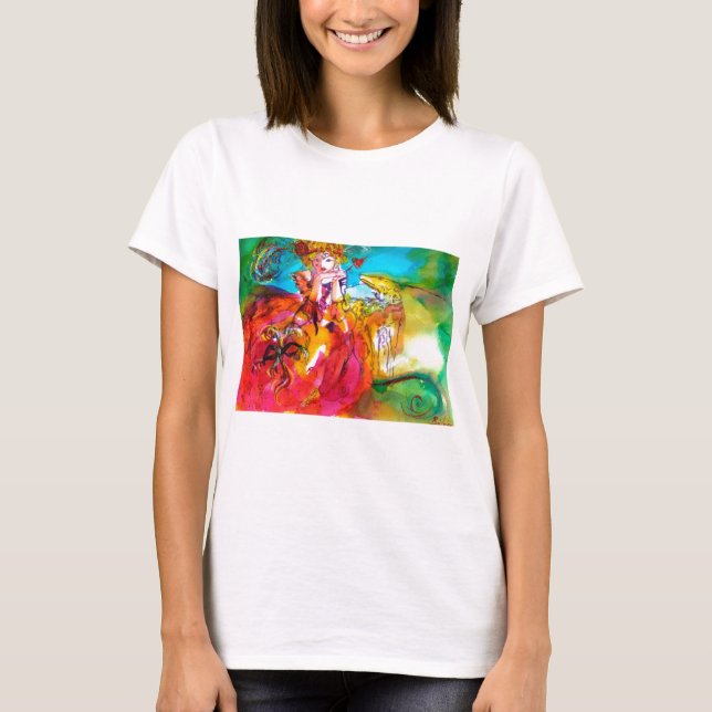 MIRANDOLINA / Venetian karnival Mask Tee Shirt (Framsida)